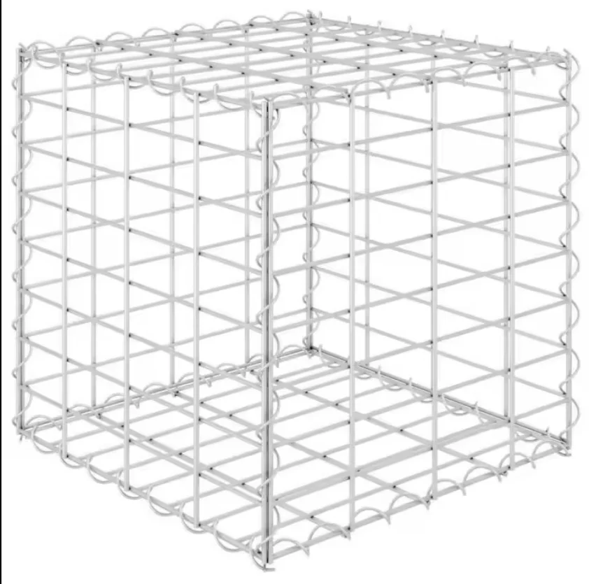 Hot Dip Galvanized Galvanized Welded Stone Cage Mesh Fence Box Stone Cage Welded Stone Cage Basket Retaining Wall Fence
