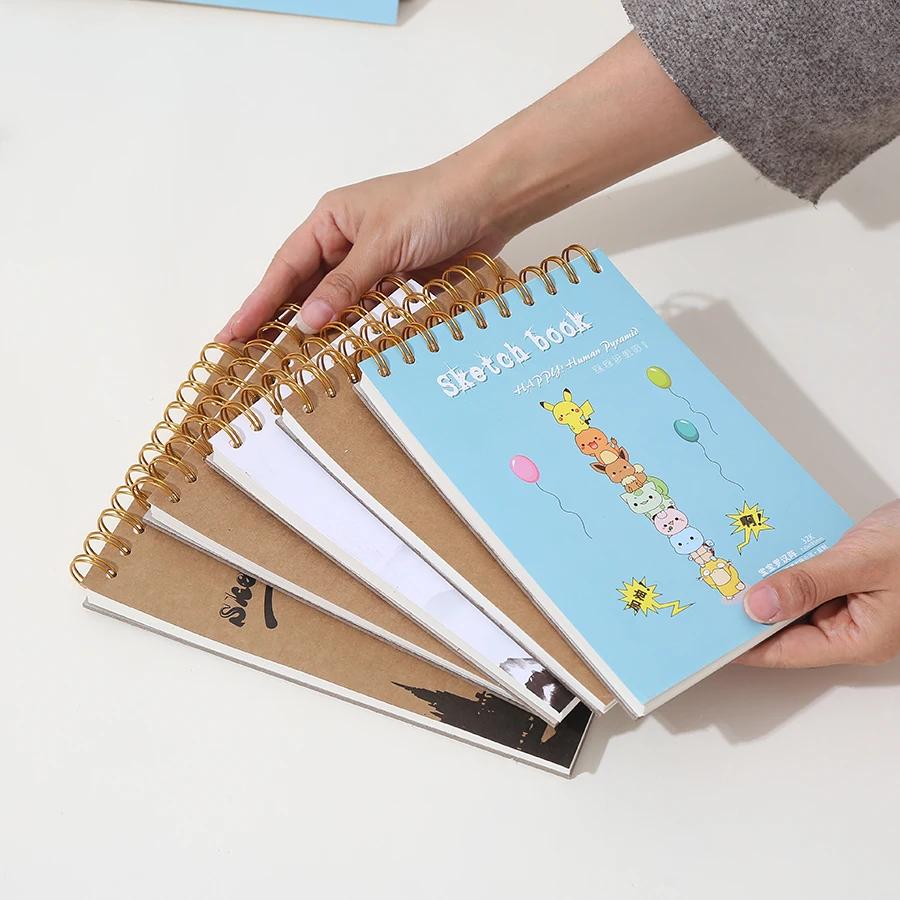 Customized Drawing Book Soft Cover With Perforated Custom Design Watercolor Sketchbook