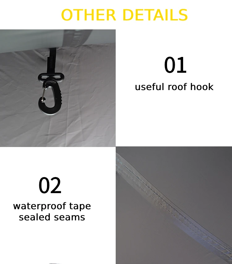 Custom Waterproof Sunshade Flysheet Big Awning Canopy Stretch Outdoor Camping Trap Tent