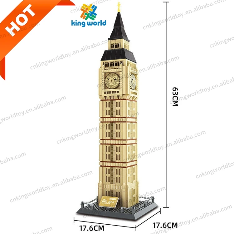 Wange 5216 Великобритания Лондон Биг-Бен игрушки 3D модель маленькие кирпичи собранный подарок для детей 1666 шт. очень сложные наборы строительных блоков