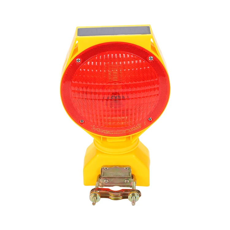 High Visibility Flashing Solar Powered Traffic Cone LED Barricade Light