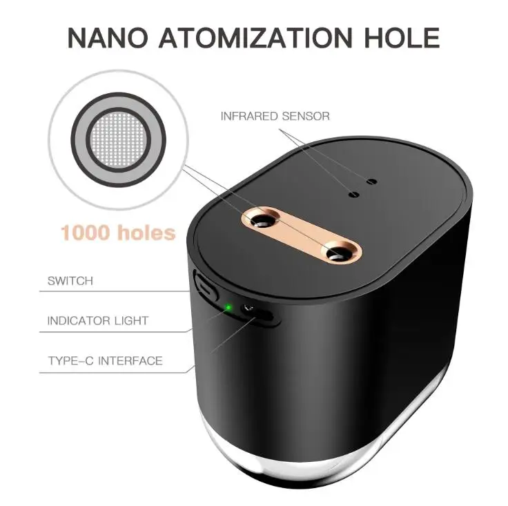  Новинка Amazon Лидер продаж Электрический автоматический диспенсер для дезинфицирующих средств рук пенопласт жидкий спрей дезинфицирующее средство свободные руки с