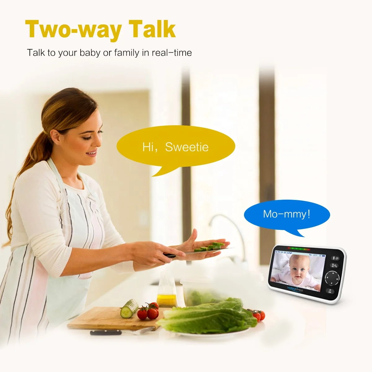 5.0 inch wireless Night Vision baby Camera Baby monitors