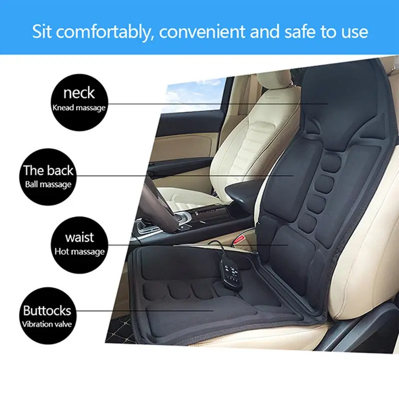 Cheap OEM Electric Massage Seat Cushion Car Home Office Infrared Heating Mat Full Body Chair Massage Pad