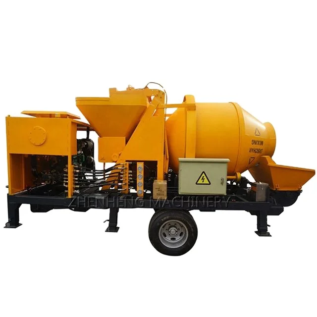 Ready  Mix  Concrete  Pump Jbs40r Diesel Concrete Mixer With Pump Concrete Pump Mixer