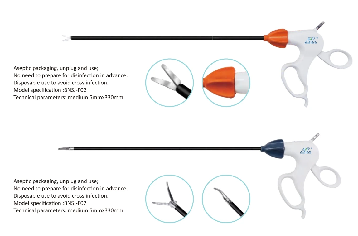 Disposable Laparoscopic bipolar forceps and monopolar forceps bipolar monopolar coagulator