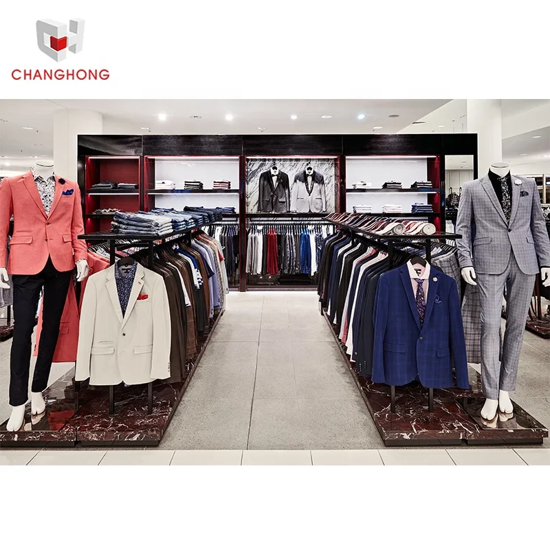 Мраморная стойка из нержавеющей стали для демонстрации одежды, вешалка для одежды, демонстрация костюмов, магазин одежды для мужчин