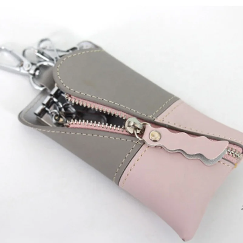 
Fashionable multifunctional creative portable PU leather diagonal zipper universal car key case 