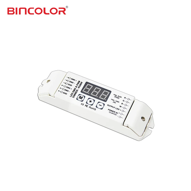 BC-834 High Quality 4CH 25A DMX512 Decoder 24v Rgbw DMX CV Decoder LED Controller