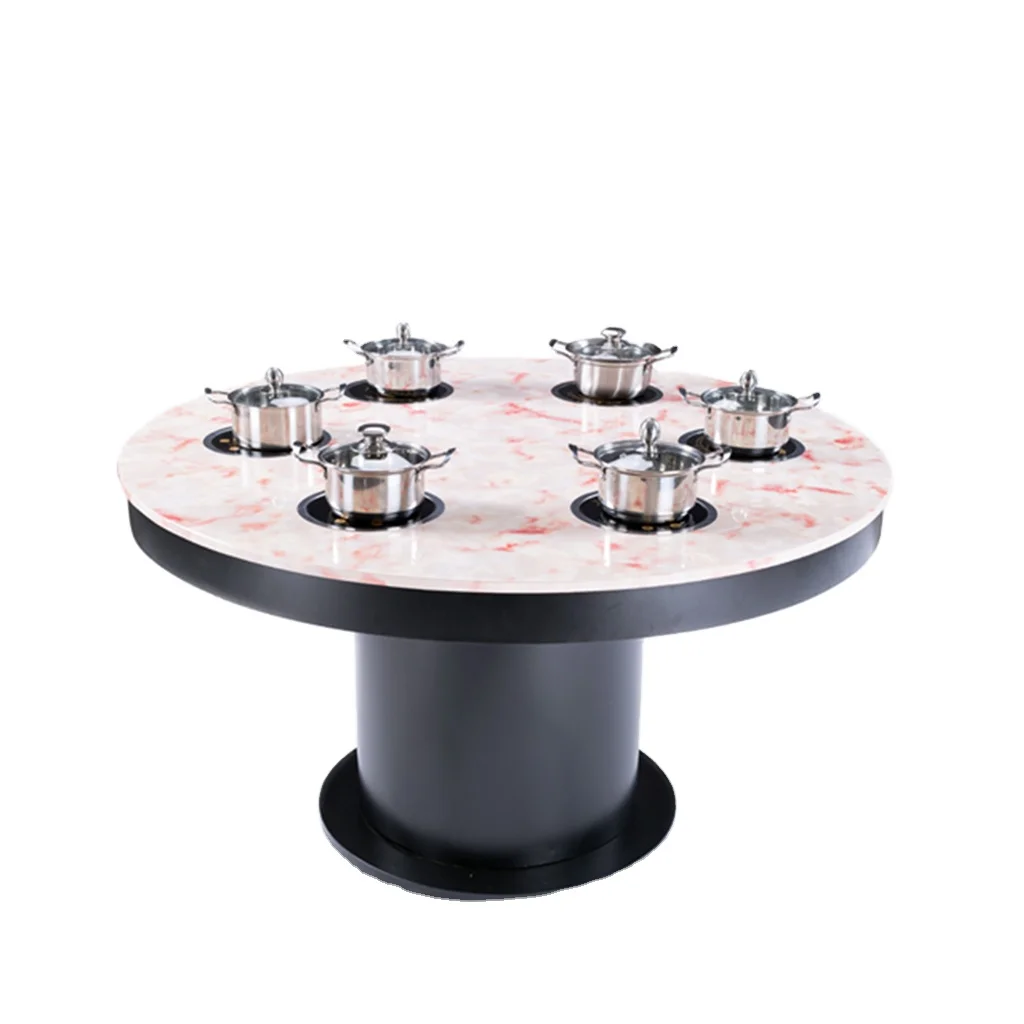 CENHOT Hot Pot Table With Induction Cooker Shabu Shabu Table