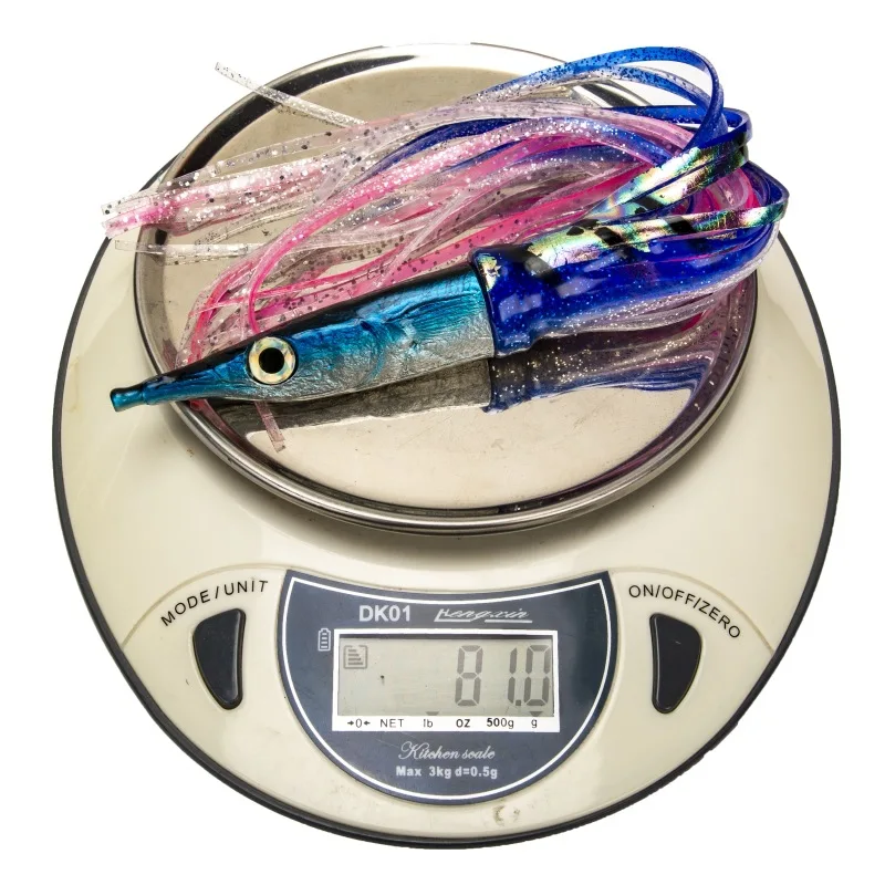 11inch Fish Like With Double Soft Plastic Octopus Skirt And 3d Life Like Eyes Saltwater Tuna Fishing Lure