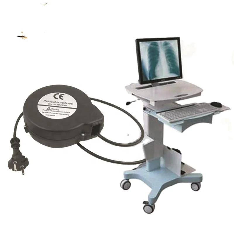 250V power cord automatic one side pull retractable cable reel drum