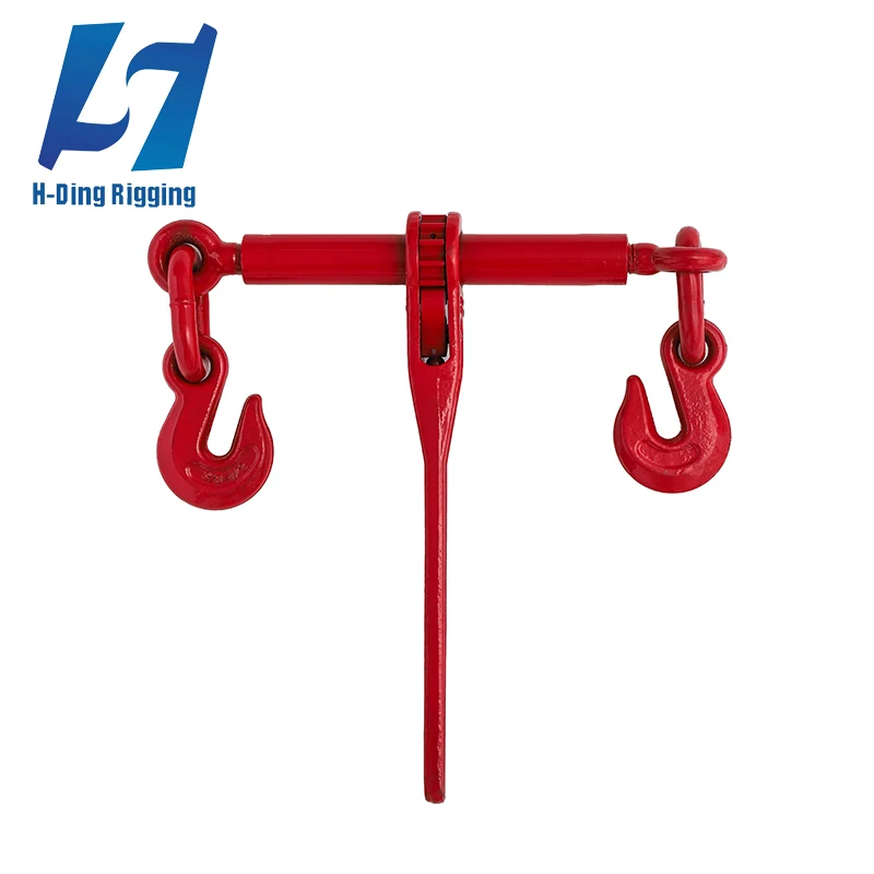 Wholesale high quality rigging hardware products forged carbon alloy ratchet load binder with hooks G70 ratchet tie down straps