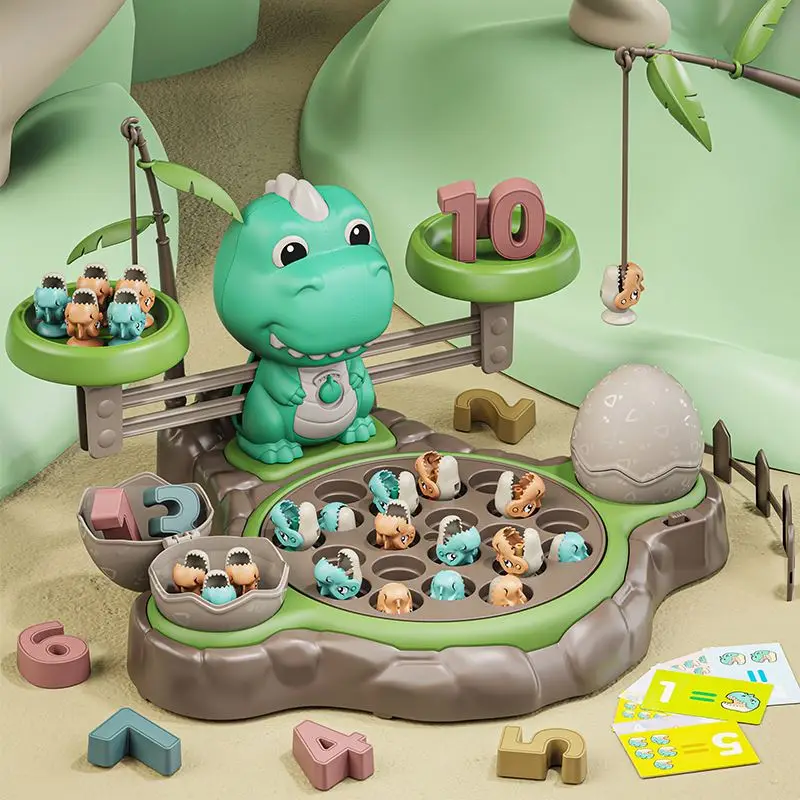 New Arrival Kids Interactive Toys Plastic Libra Game Electric Dinosaur Balance Fishing Toys
