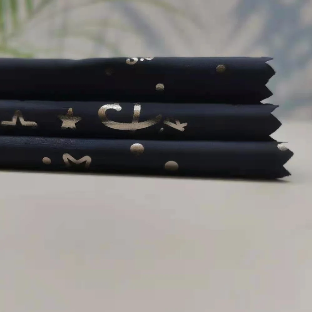 
Wholesale 100% Polyester Bronzing Waterproof Printing 300T Polyester taffeta Fabric For Clothing 