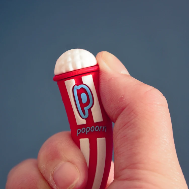 O&Q Cheap creative new design chips burger gourmet series hard silicone holder gel ink pens can be customized LOGO