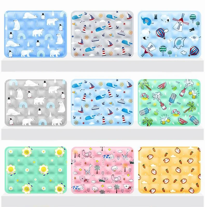Folding Comfort PVC Waterproof Pet Cooling Mat Sofa Self Cooling Summer Dog Pad for Sleeping Playing Rest