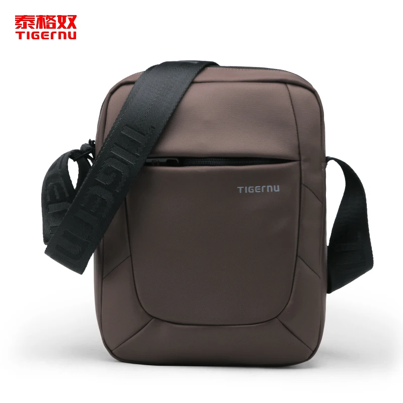 Tigernu T-L5108 7.9 Inch Fashion Sling Bag for Men Small Side Bags for Boys Black Promotion Vintage Man Bag Year 70 Pure Color
