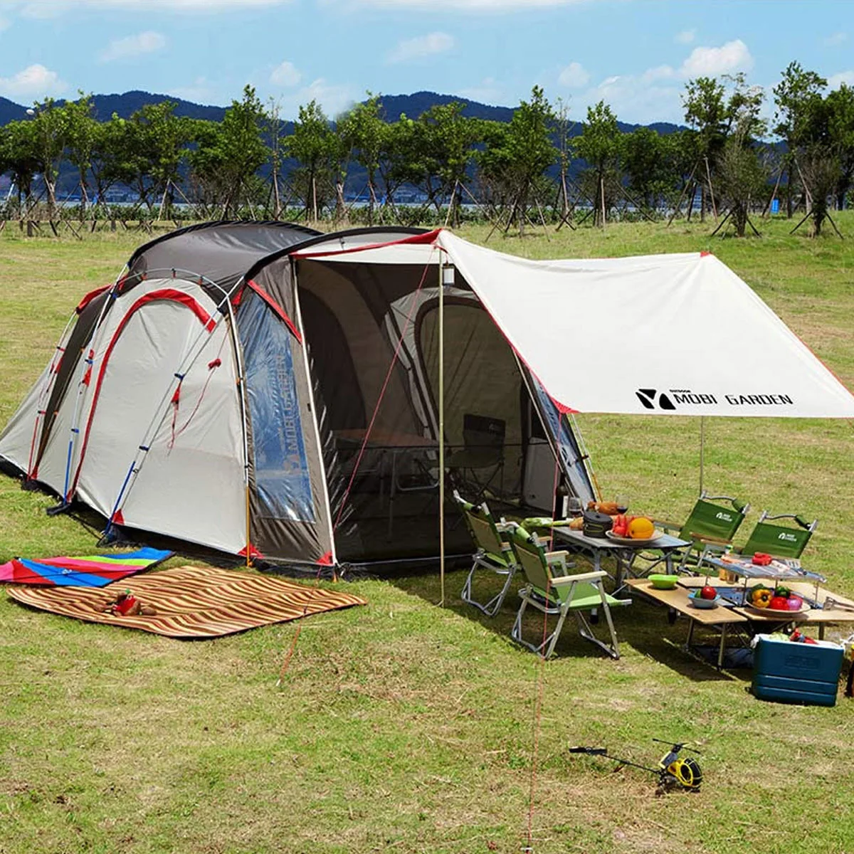 Mobi Garden CHASING DREAM Tent Outdoor Camping One Room One Room Large Space Camp Thick Rain And Sun Protection Camping Tent