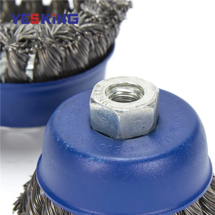 
Industrial polishing brush twisted knot stainless steel cup shaped polishing brush stainless steel abrasive wire brushes set 