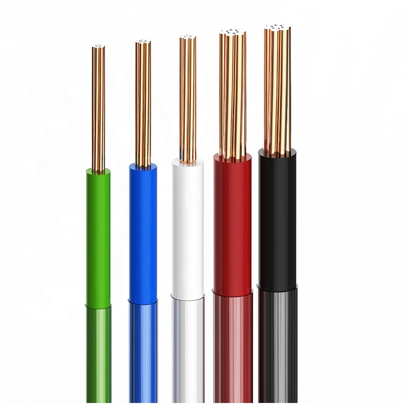 600v Pvc Insulated 250mm 300mm 350mm 400mm 500mm Copper Stranded Thwn Thhn Wire Building Electrical Cable
