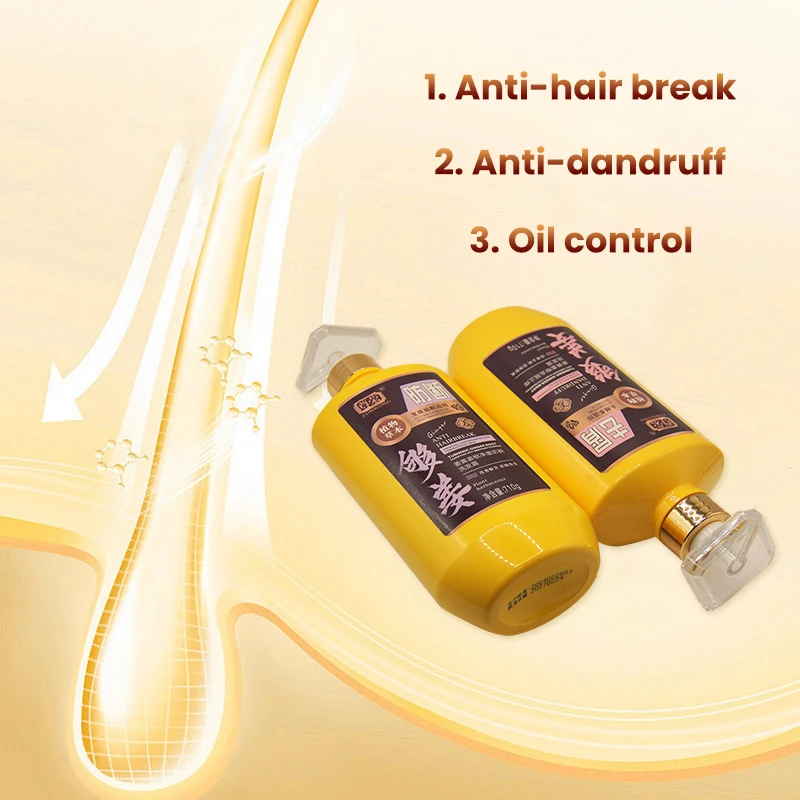 Zunrong wholesale private label OEM ODM salon 308g 710g herbal plant fresh ginger anti-break hair shampoo