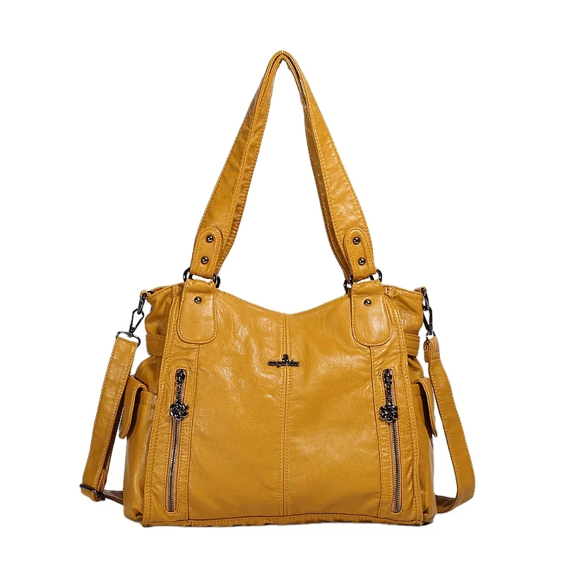 Handbags for Womens Top-Handle Hobo Purse Roomy Casual Shoulder Bagn PU Tote Satchel Purse for Womens