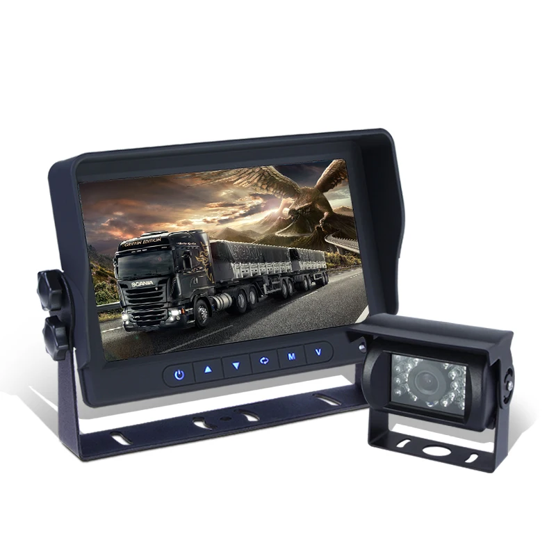 Новое поступление 7-дюймовый AHD 1080P монитор камеры Проводная система цифровой дисплей автомобиля заднего вида для автобусов грузовиков тяжелых транспортных средств