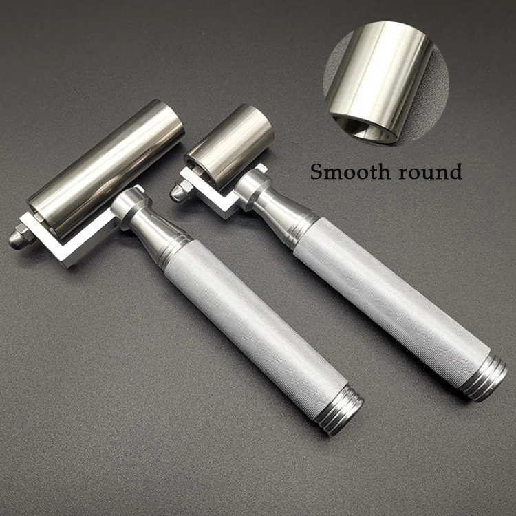 Double Bearing Wallpaper Construction Tool Stainless Steel Pressure Wheel Alloy Handle Flat Angle Pressure Roller