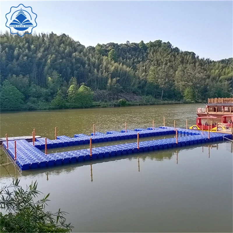 Manufacturing HDPE Rotomolded Floating Structure Pontoon Dock Jetties Jet Ski Float Dock