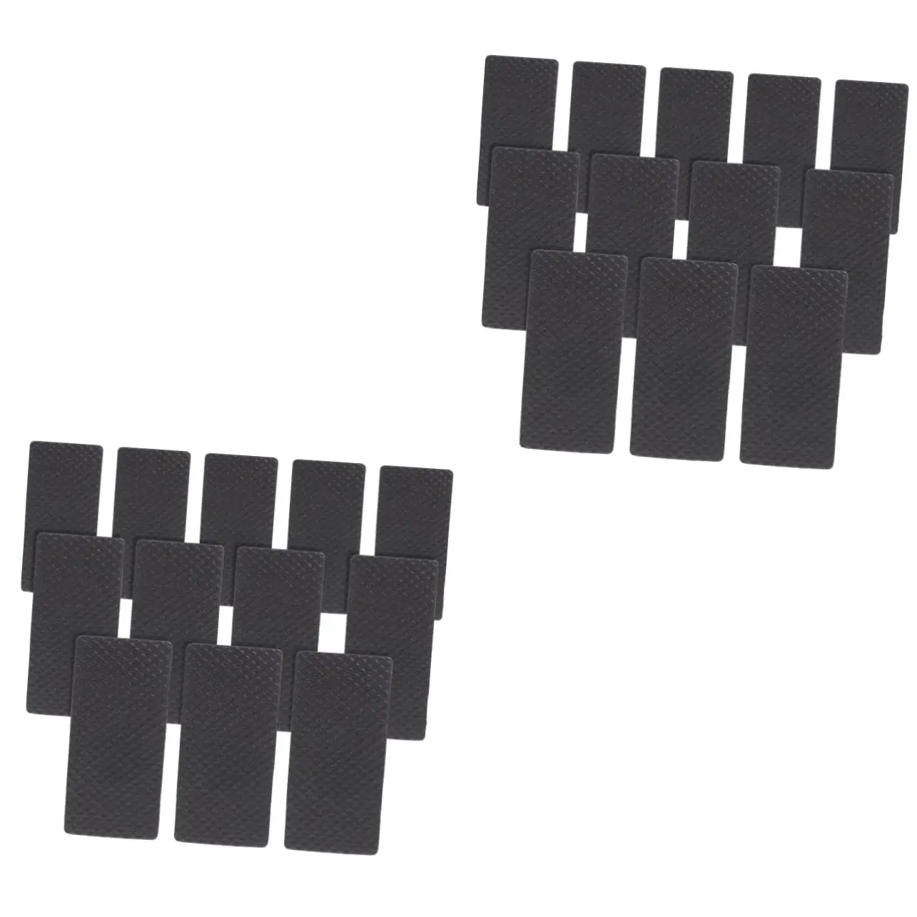 40pcs Non-Slip Furniture Mat Square Pattern for Tables and Chairs-Durable Eva Rubber and Felt Pads