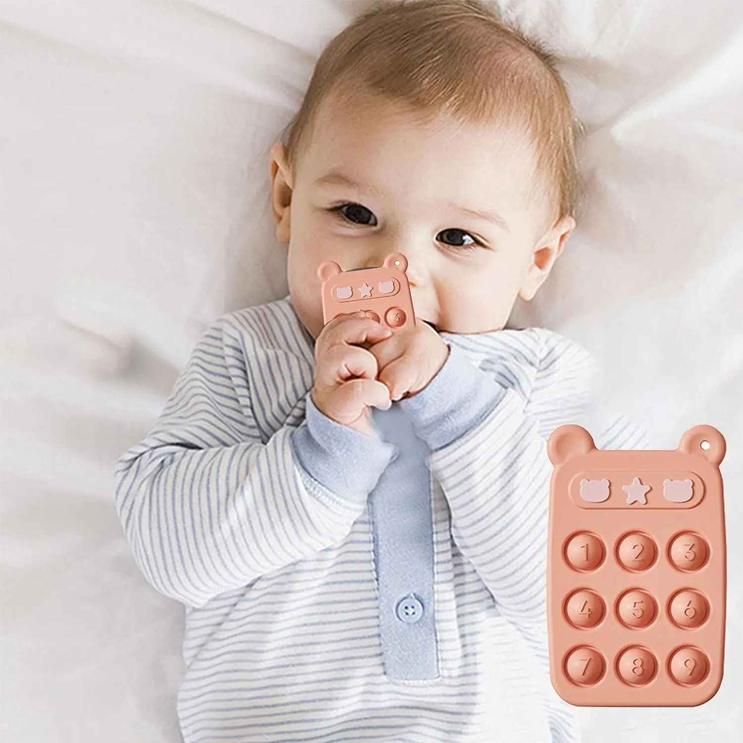 New Hot Push Fidget Toy Bubble Sensory Silicone Phone Case Shape Popper Sensory Popping For Kids