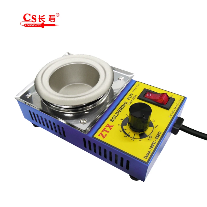 11A 21B 31C 41D Pure Titanium-Serie Adjustable temperature Tin Melting Furnace Round 150-350w Tin Melting Furnace Solder Tin Pot
