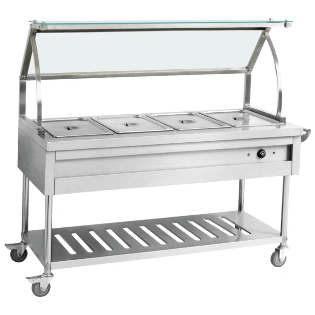 Catering Equipment Commercial Stainless Steel Electric Buffet Food Warmers/Bain Maire With Top Shelf BN-B01