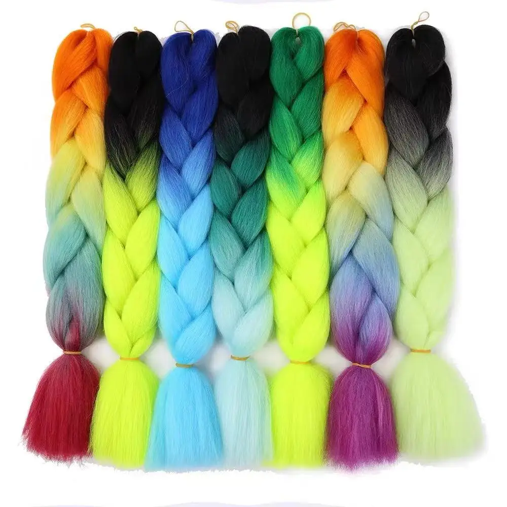 Four Color Africa Sybthetic Braiding Hair