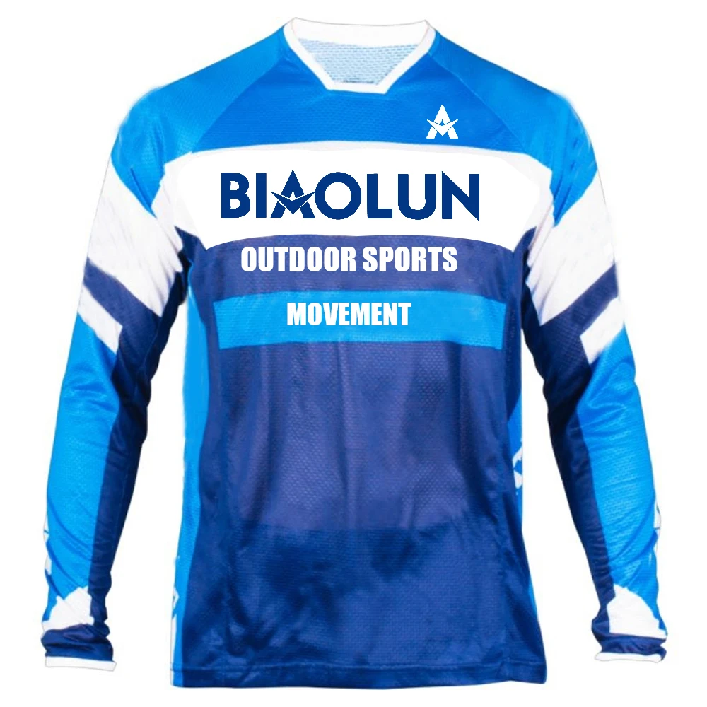 Wholesale Enduro Cycling T-shirt  Downhill Bike Long Sleeve Racing Clothes DH MTB Offroad Motocross BMX Jerseys