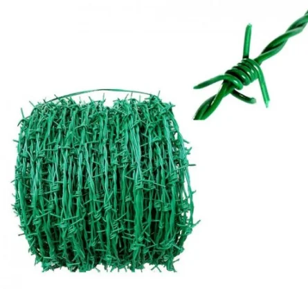 Лучшие продажи низкая цена ПВХ покрытием колючая проволока 2,5 мм для забора параметр фермы Двор Забор