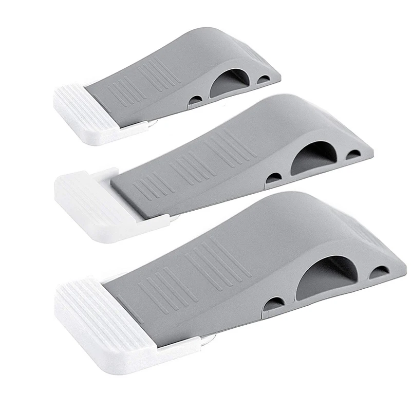 RHETECH Professional Heavy Duty Grey Door Stopper Manufacturers Home Improvement Door Stoppers Rubber Security Door Stop Wedges