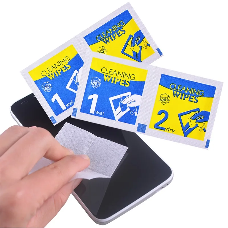 Защита ЖК-экрана и очистка электроники, влажные салфетки для чистки телефона