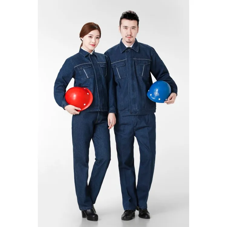 
2020 Hot Sale Men Fashion Spring New Indigo Tooling Clothing Denim work clothes 