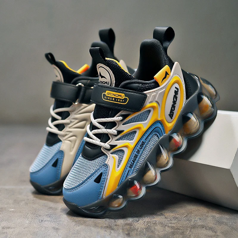 Factory Footwear Custom Trendy Walking Sneakers Athletic Running Girls Boys Kids Tennis Sport Casual Shoes