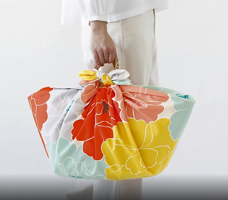 Traditional Motif Peony Orange High Quality Dining Picnic Table Cover Cloth Waterproof Tablecloth