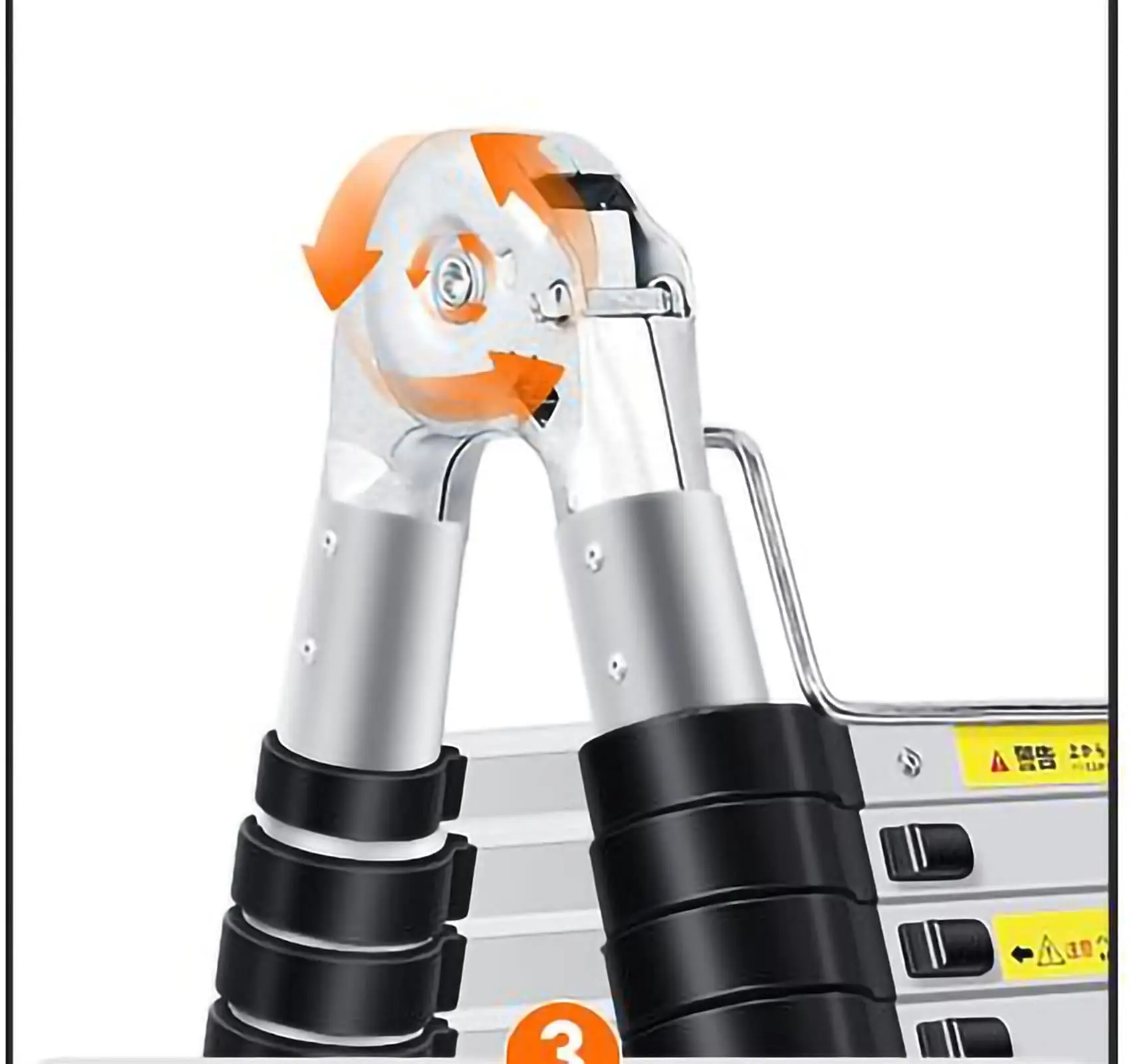 Custom Folding Step Manufacturers Loft Retractable Ladder Foldable Aluminum Telescopic Ladder Insulation En131-6 Soft Close