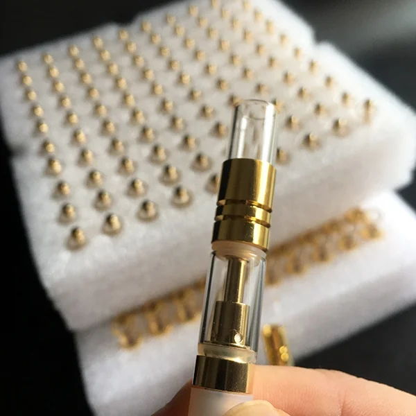  Стеклянный мундштук Керамические Золотые картриджи для вейпа CBD TH205 керамическая катушка вейп корзина 0 5 мл 1 M6T G5 керамические