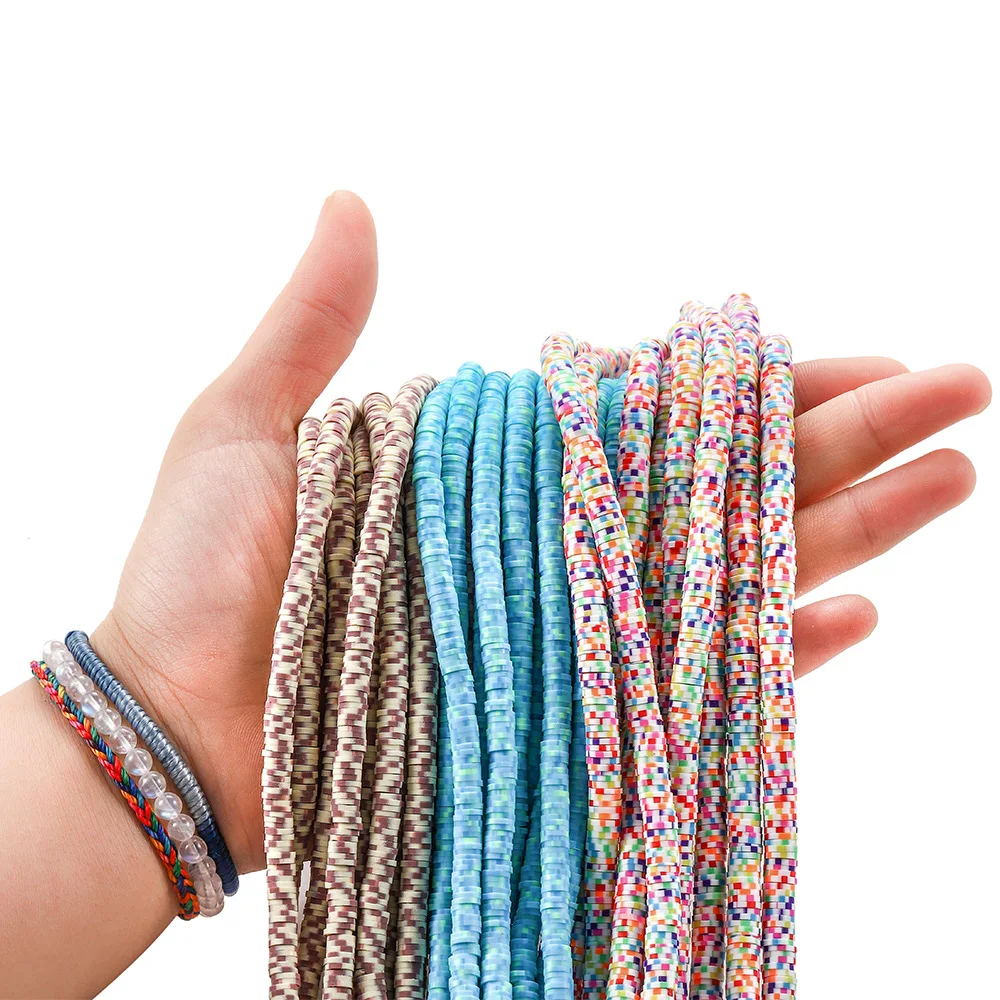 XuQian Hot Selling 4-6mm Polymer Clay Spacer Beads for Jewelry Making Accessories B0201