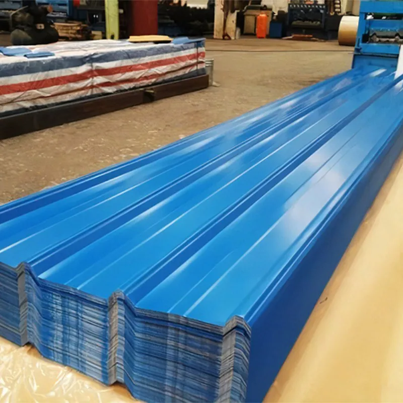 28 gauge color coated 4x8 galvanized corrugated steel roof sheet galvanized zinc