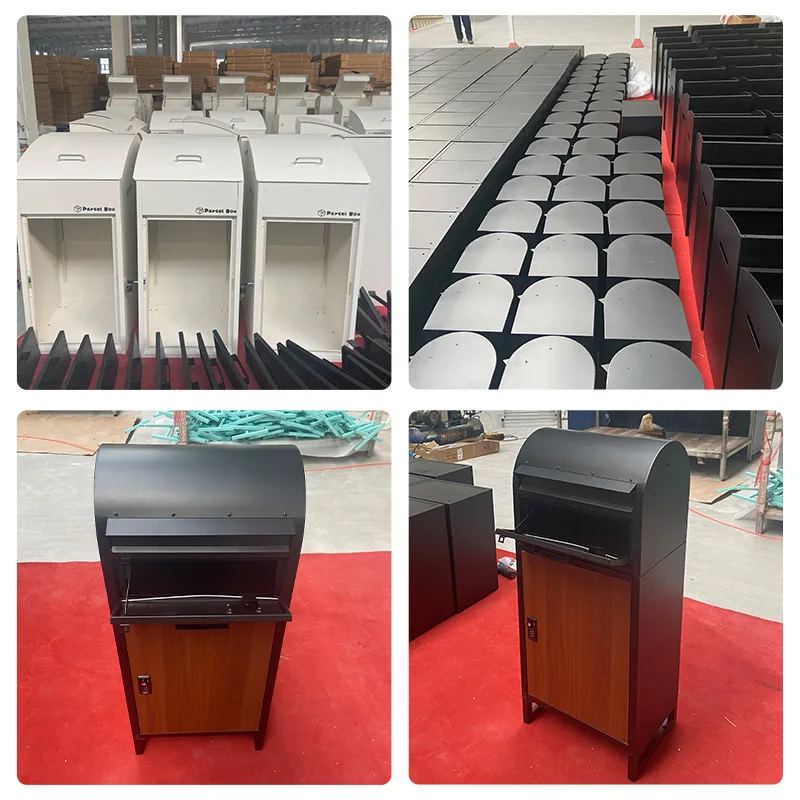 lock delivery box large package wall mounted modern parcel letters mini alloy metal cabinet american outdoor smart mailboxes