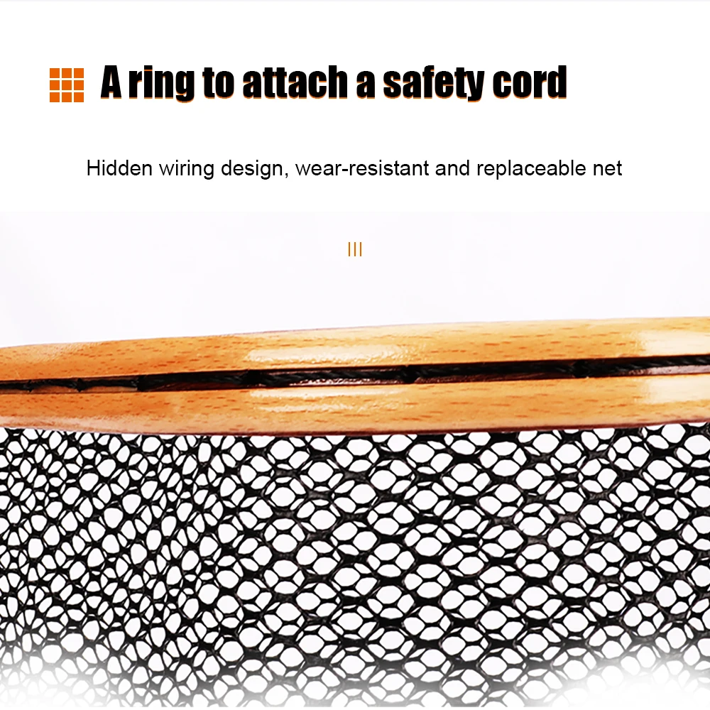 OEM High Quality Portable Lightweight Fly Landing Net for Trout Fly Fishing