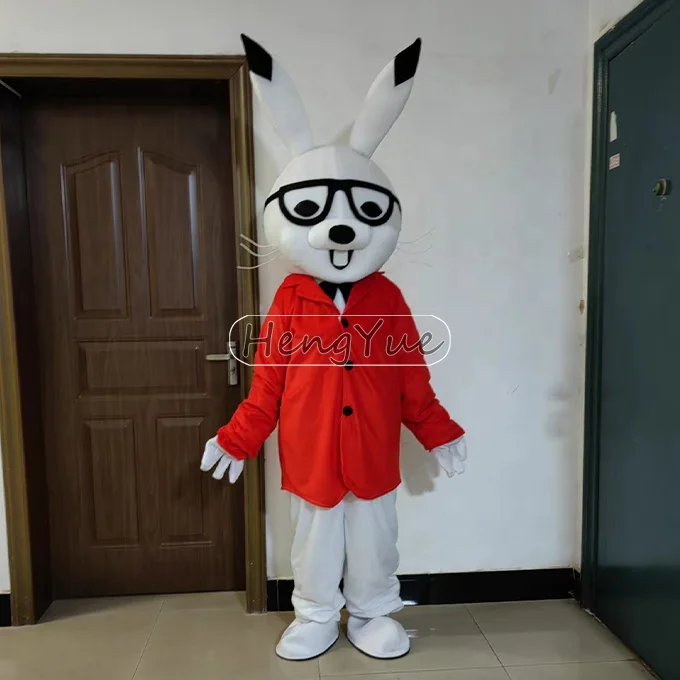 Rabbit Bunny Mascot Costume Cosplay Dress Customized Easter Rabbit Costume Carnival Halloween Christmas Advertising Promotion