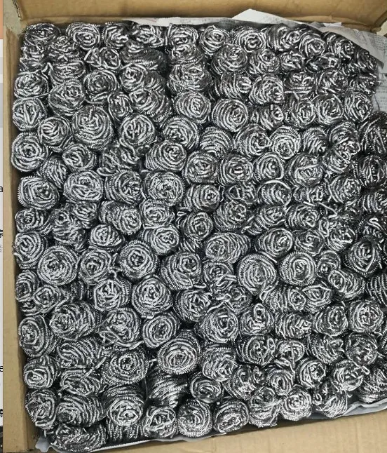MIYUAN supply pot clean kitchen steel wool metal dish washing wire ss 410 stainless steel scourer